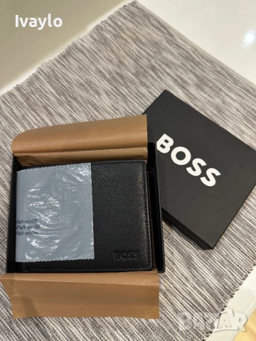 BOSS Arezzo / 100% ЕСТЕСТВЕНА Кожа / Портфейл