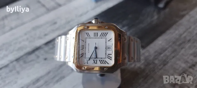 Мъжки часовник Cartier Santos Quartz - реплика , снимка 3 - Мъжки - 47887444