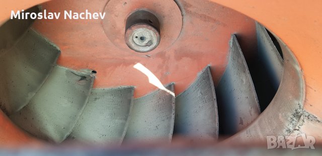 Турбинен вентилатор 22киловата,голяма мошност,промишлен,комплект с двигател ремъци и стойка за земят, снимка 2 - Други машини и части - 35615097