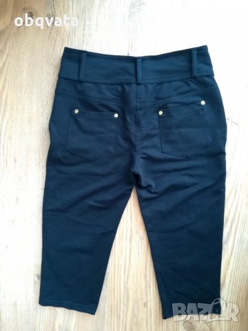 Нов Черен 3/4 панталон, снимка 2 - Панталони - 29509152