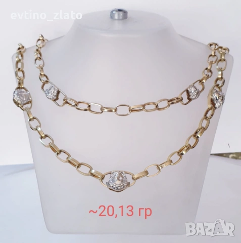 Златни синджири на ПРОМОЦИЯ, снимка 2 - Колиета, медальони, синджири - 54276917