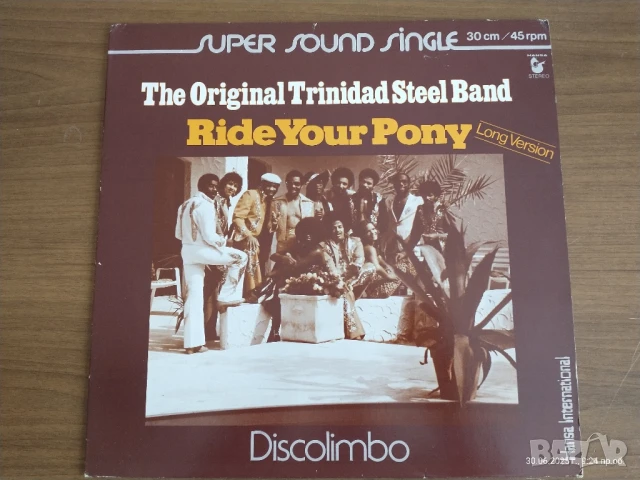 The Original Trinidad Steel Band – Ride Your Pony (12" Single, Hansa 600 096) – Near Mint

, снимка 1