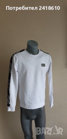 Emporio Armani EA7 Mens Size S НОВО! ОРИГИНАЛ! Мъжка Памучна Блуза - Суичър!, снимка 3 - Спортни дрехи, екипи - 42795915