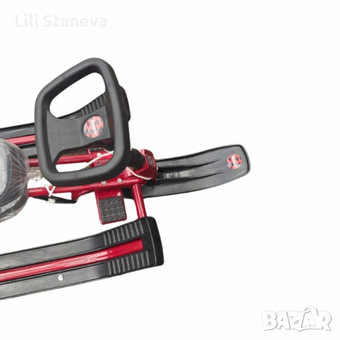 Зимна шейна с кормило, предни и задни ски и метална спирачка Mustang. , снимка 4 - Зимни спортове - 53057895