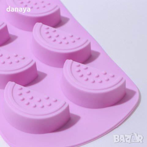 4180 Силиконова форма за бонбони и лед Резенчета Лимон, снимка 2 - Форми - 42862460