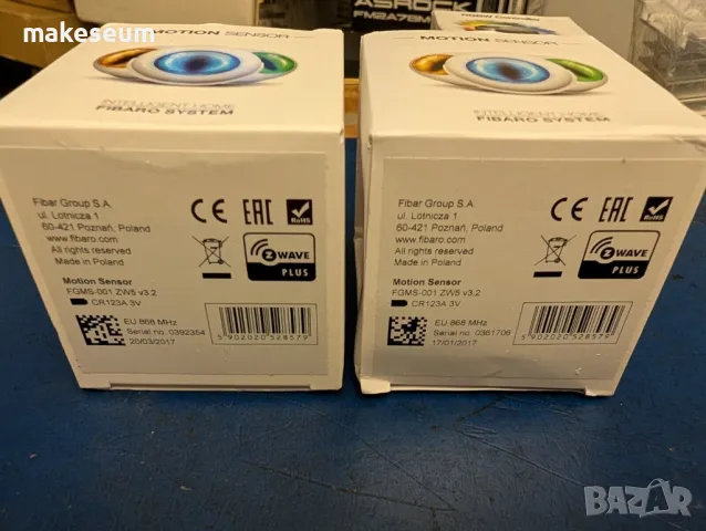 Fibaro Motion Sensor Z-Wave Plus FGMS-001 ZW5 3.2, снимка 3 - Друга електроника - 49469494