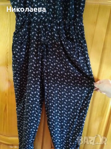 Черен гащеризон с къс ръкав,L/XL, снимка 4 - Гащеризони - 37550020