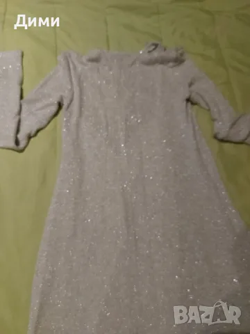 Рокля с нишки от лурекс, снимка 3 - Рокли - 47917928