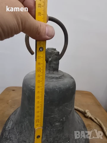 Голяма бронзова Камбана, снимка 7 - Антикварни и старинни предмети - 51171138