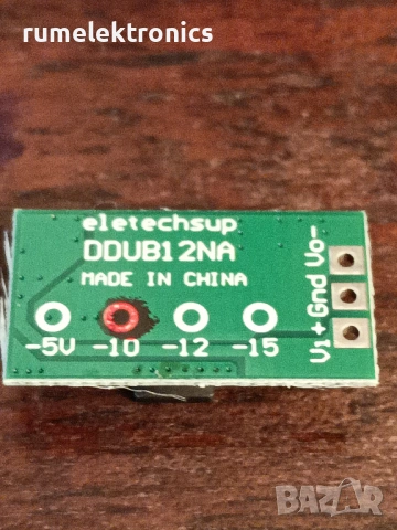 +/- VOLTAGE CONVERTER POSITIVE TO NEGATIVE POWER SUPLY (-10V), снимка 2 - Друга електроника - 54244840