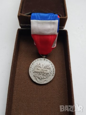 Френски сребърен медал, снимка 4 - Антикварни и старинни предмети - 35098815