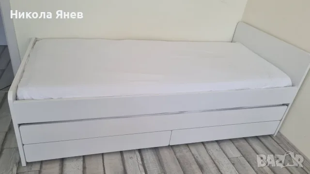 Комплект легла Slakt с матраци Malfors, снимка 6 - Спални и легла - 55742293