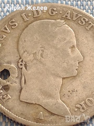 Сребърна монета 20 кройцера 1831г. Франц първи Виена Австрийска империя 12231, снимка 2 - Нумизматика и бонистика - 42915155