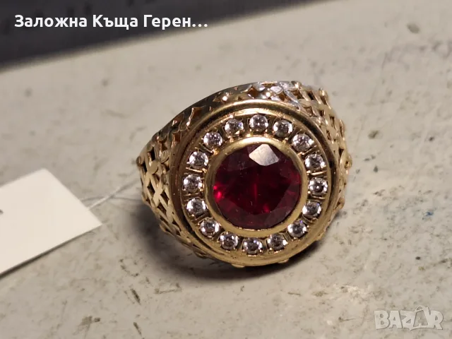 Златен пръстен 8,66гр14к, снимка 2 - Пръстени - 56460501