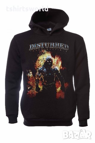 Нов мъжки суичър с дигитален печат на музикалната група Disturbed (Дистърбт), снимка 8 - Суичъри - 31757788