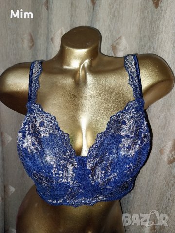 Prima Donna 90 G Тъмно син дантелен сутиен , снимка 5 - Бельо - 42697509