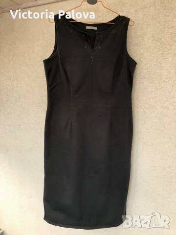 Черна рокля MARKS&SPENCER ,памук, снимка 8 - Рокли - 29439247