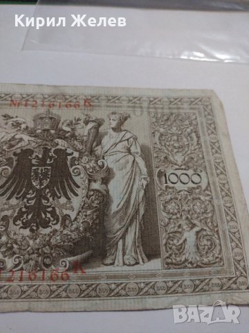 Райх банкнота - Германия - 1000 марки / 1910 година - 17995, снимка 10 - Нумизматика и бонистика - 31029694
