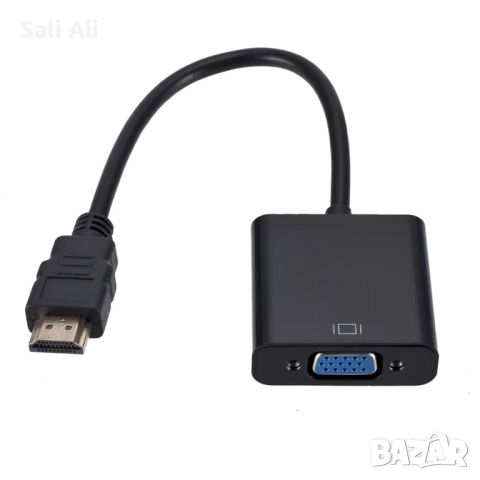 1440P HDMI към VGA конвертор кабел с 3.5мм аудио за лаптоп, PS4, Xbox, снимка 4 - Кабели и адаптери - 51802391