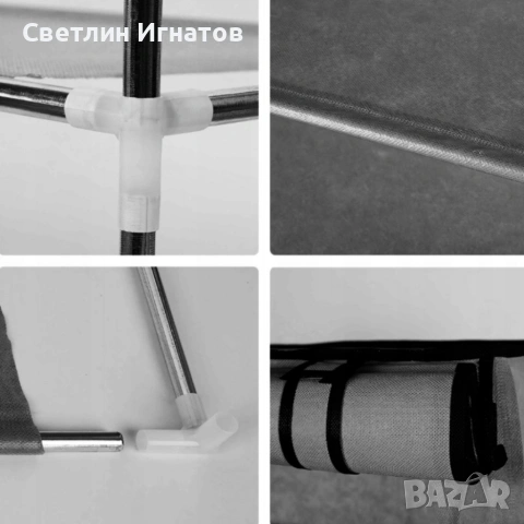 Сглобяем гардероб с платнена врата 87×43×166 см, снимка 3 - Гардероби - 54149101