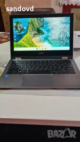 Разкошен коледен лаптоп ACER spin 1 sp111-32n цена 180лв
