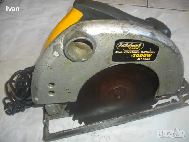 2000 вата ф235мм Голям електрически РЪЧЕН ЦИРКУЛЯР рязане до 86 мм Ideal M1Y235, снимка 2 - Други инструменти - 47338462