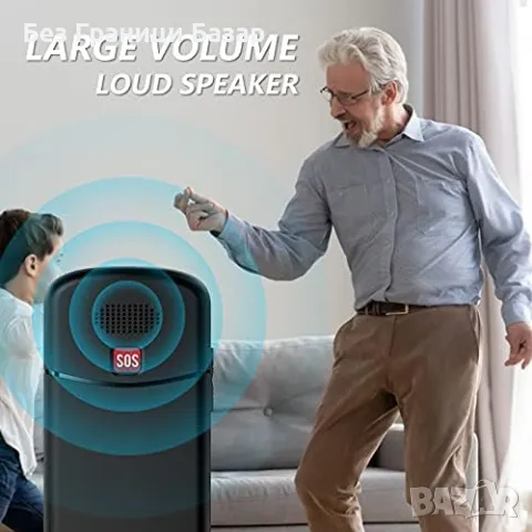 Нов Uleway телефон с големи бутони радио SOS – за възрастни, отключен, снимка 5 - Телефони с две сим карти - 49656571