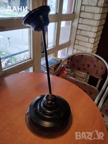 Продава черен абажур , полилей , снимка 7 - Лампи за таван - 53942022