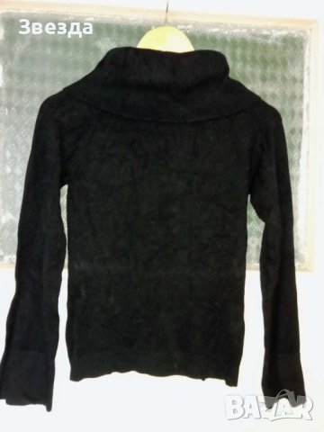 Пуловер с шал яка с ликра, снимка 2 - Блузи с дълъг ръкав и пуловери - 42404538