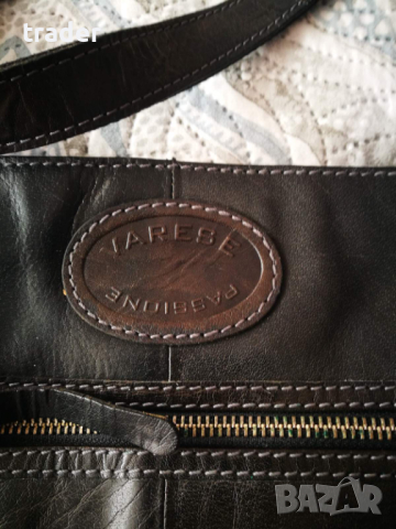 Италианска кожена чанта - марка VARESE, снимка 3 - Чанти - 44711549