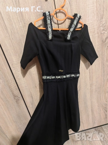 Черна парти рокля Lucy, снимка 3 - Рокли - 52043031