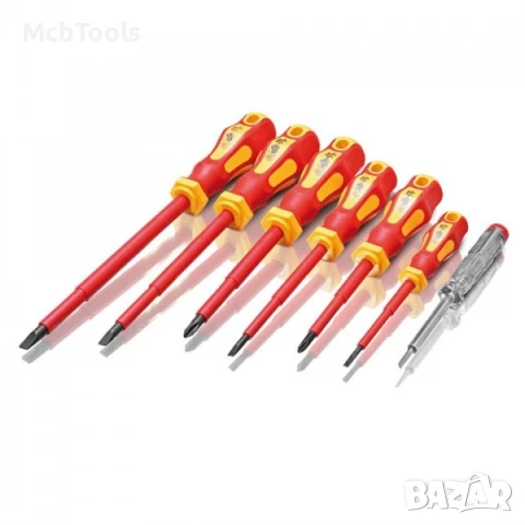 Отверки електричарски 7бр комплект