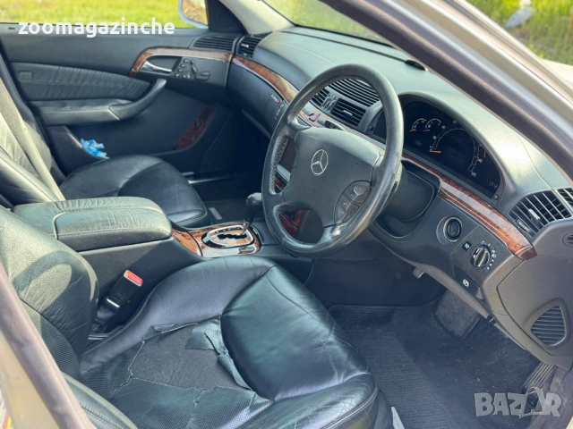 Mercedes-Benz S 350 (W220) – 245 к.с. | Кожа, Шибедах, Газова уредба, снимка 3 - Автомобили и джипове - 54193646