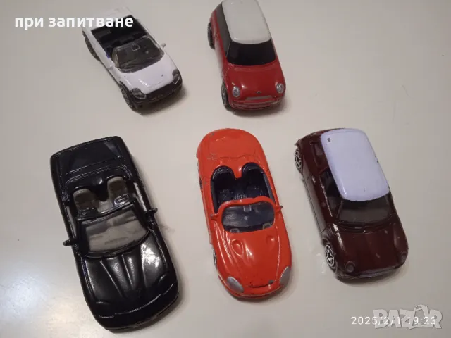 5 бр. метални колички китайски, Corvette, Mustang, Mini Cooper 1/64, снимка 3 - Колекции - 48922084