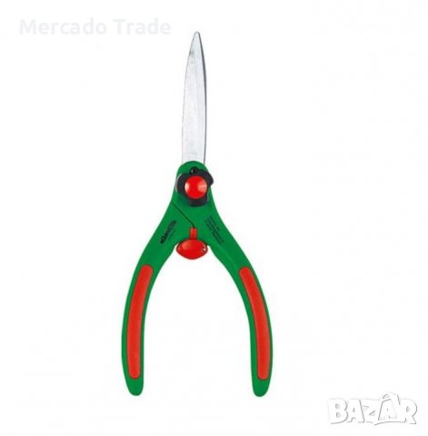 Ножица за храсти Mercado Trade, За градина, За оформяне, 43 см, Зелен