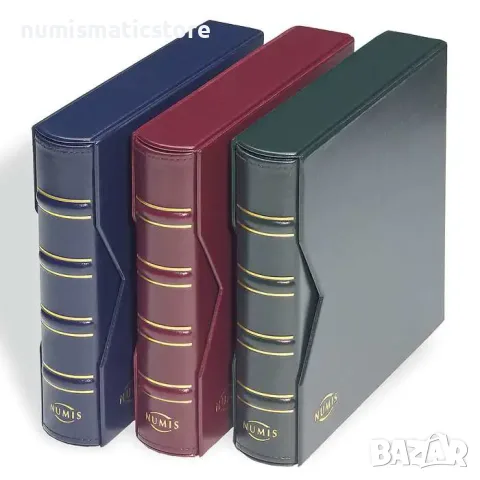 Leuchtturm NUMIS Classic - луксозен албум с касета зелен 