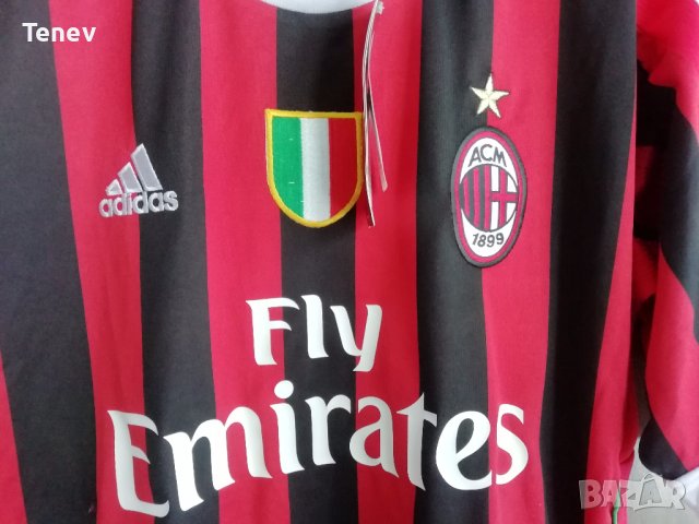 AC Milan Adidas оригинална нова тениска фланелка Милан размер М , снимка 3 - Тениски - 38622117