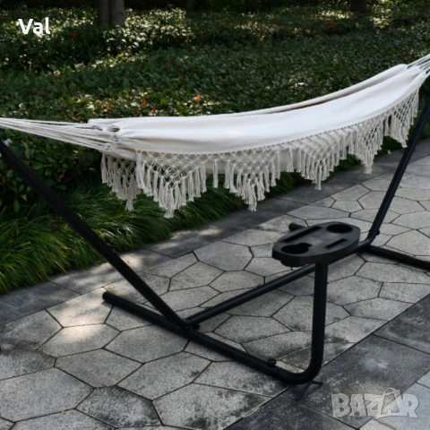 Хамак с ресни в Бохо стил - комфорт и елегантност, снимка 4 - Градински мебели, декорация  - 53890960