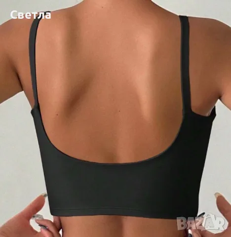 Топ 2 бр - Бял и Черен Нови,етикети. 23лв/бр. Двата 40лв.Р-р L/40-42,Стегнат-Двоен плат,подплънки, снимка 6 - Корсети, бюстиета, топове - 48144858