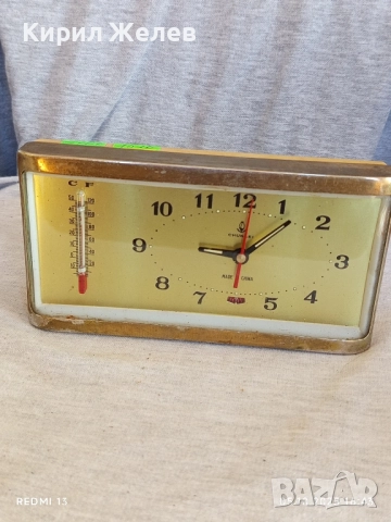 Стар механичен будилник CHUNLEI CHINA рядък за КОЛЕКЦИЯ ДЕКОРАЦИЯ 15164