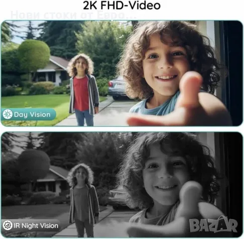 Безжичен звънец BOIFUN 2K-HD без абонамент, 166° интелигентен видео звънец,, снимка 5 - Други стоки за дома - 50321779