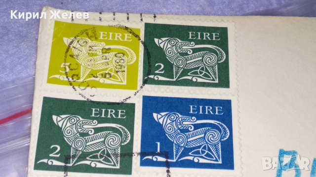 СТАР ПОЩЕНСКИ ПЛИК в КОЛЕКЦИОНЕРСКО СЪСТОЯНИЕ НЕОТВАРЯН с 4 ПОЩЕНСКИ МАРКИ - ЕЙРЕ и ПЕЧАТИ 23708, снимка 2 - Филателия - 38685368