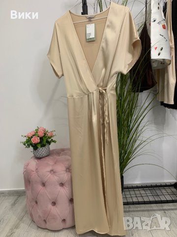 Сатенена рокля в размер S - M, снимка 6 - Рокли - 44142105