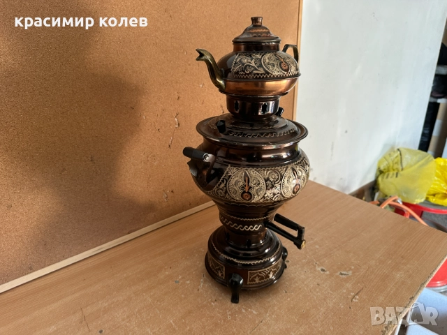 руски електрически самовар, снимка 4 - Антикварни и старинни предмети - 52820456