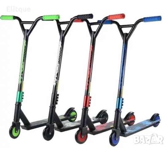 Усилена тротинетка за трикове с метална спирачка и гумени ръкохватки., снимка 6 - Други - 52869535