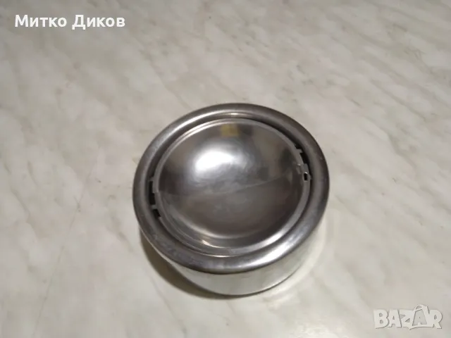 Метален пепелник нов Н-53мм и фи 120мм, снимка 2 - Други - 49548942