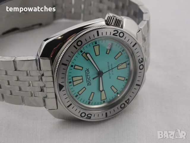 ВОСТОК АМФИБИЯ АВТОМАТИЧЕН-"ЧЕРЕПАХА"-"TIFFANY" ref: 70088В, снимка 16 - Мъжки - 48082149