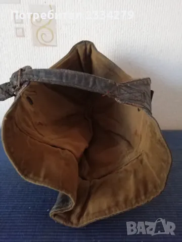 Стара военна кожена каска, шлемофон Белгия, 1970Г. неизползван. , снимка 3 - Антикварни и старинни предмети - 46010643