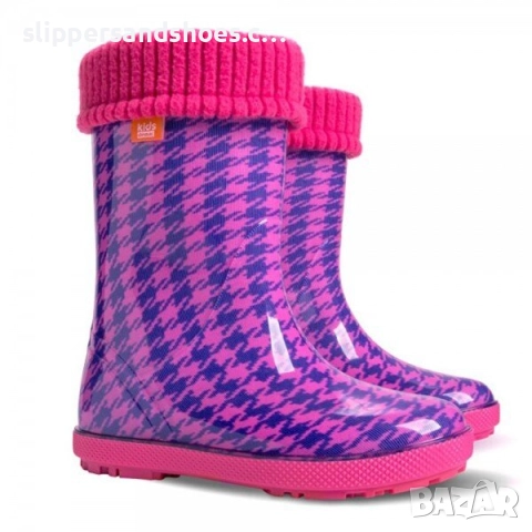 Детски гумени ботуши DEMAR розово пипи 20/35