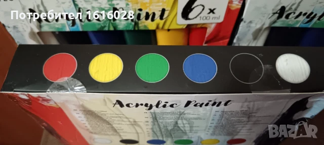ПРОМОЦИЯ. Комплекти от 6 цвята акрилни бои., снимка 11 - Картини - 50669514
